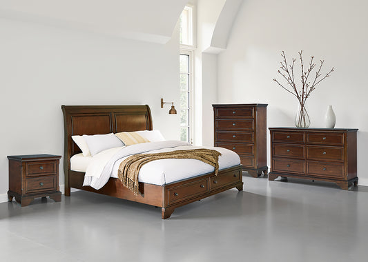 Trellington Queen Sleigh Storage Bed