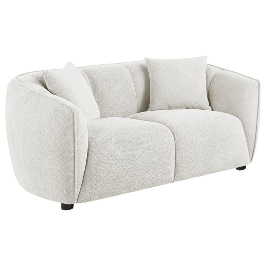 Aleisha Fabric Upholstered Loveseat Sand