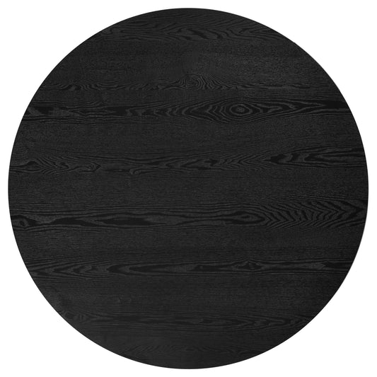 Hamlyn 5-piece Round Wood Dining Set Black