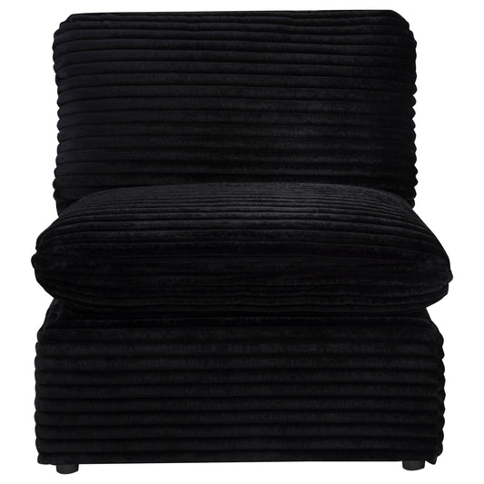 Collins Modular Armless Chair Black