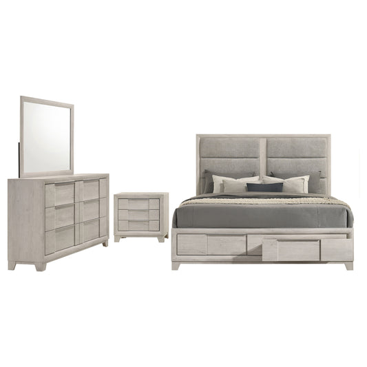Farre 4-piece Queen Bedroom Set Washed Grey