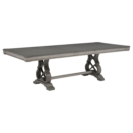 Cresswell 7-piece 104-inch Extension Dining Set Weathered Taupe