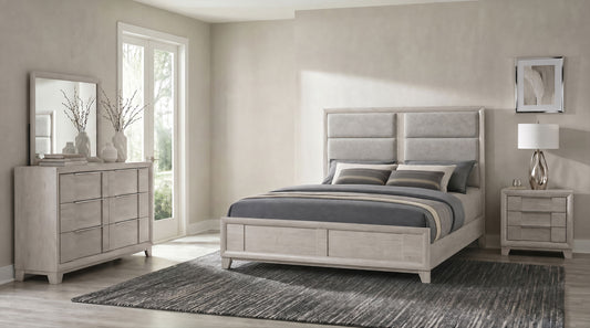 Farre 4-piece Eastern King Bedroom Set Washed Grey