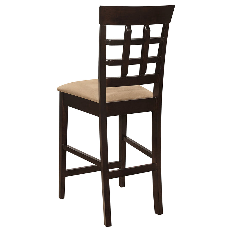 Gabriel 7-Piece Lattice-Back Counter Height Dining Set Cappuccino