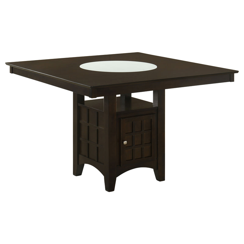 Gabriel 9-Piece Lattice-Back Counter Height Dining Set Cappuccino