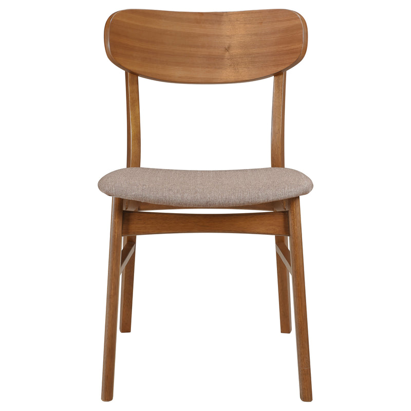 Dortch 7-piece Oval Dining Set with Upholstered Chairs Walnut