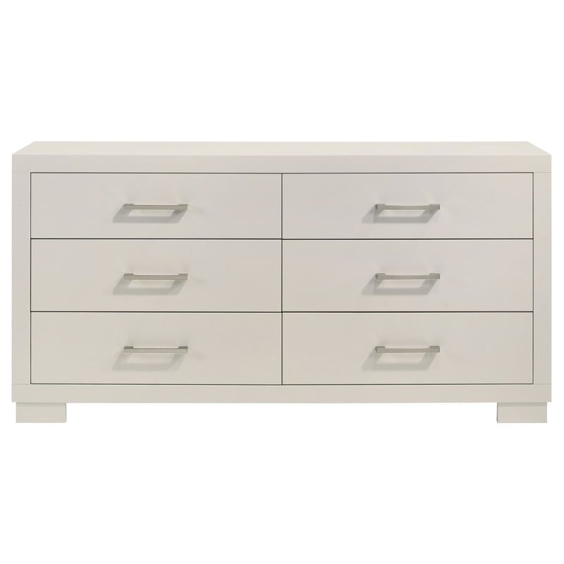 Jessica 5-piece Eastern King LED Bedroom Set Snow White
