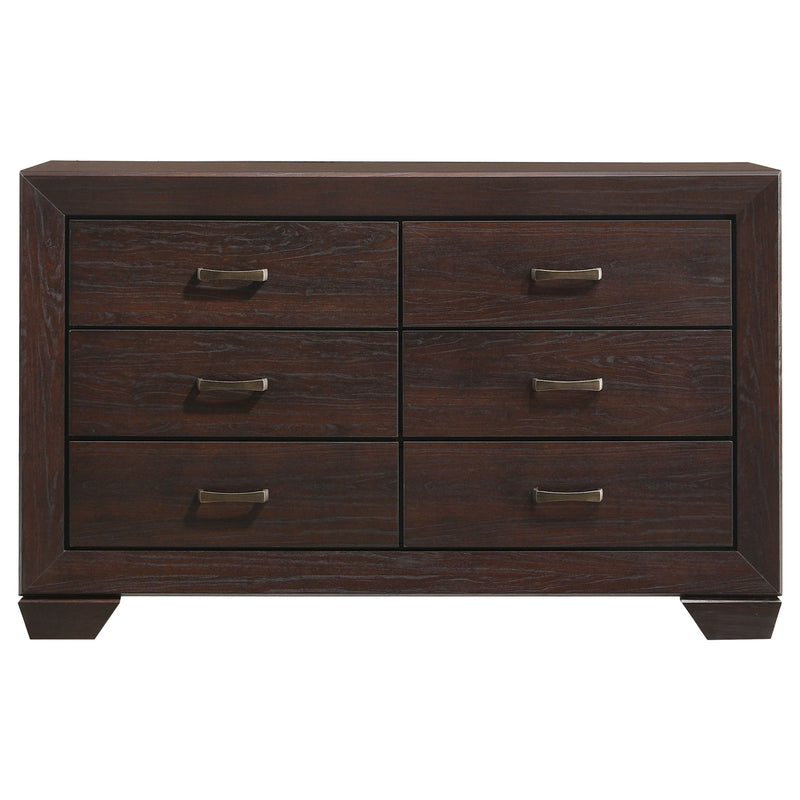 Kauffman 5-piece Eastern King Bedroom Set Dark Cocoa