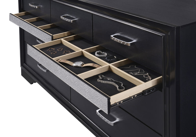 Miranda 9-drawer Dresser Black