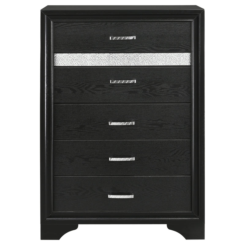 Miranda 6-drawer Bedroom Chest Black