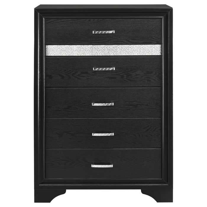 Miranda 6-drawer Bedroom Chest Black
