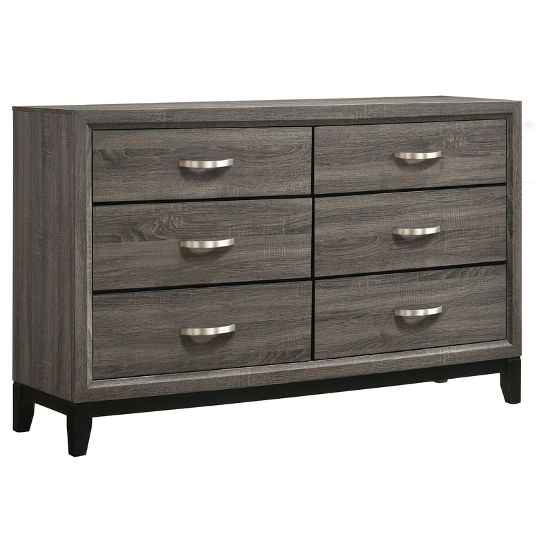 Watson Five-piece Queen Bedroom Set Grey Oak