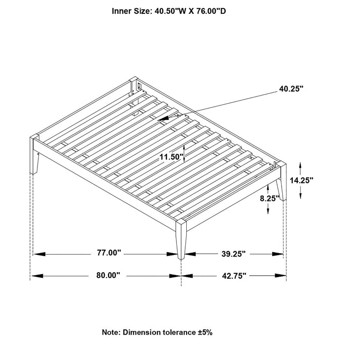 Hounslow Twin Universal Platform Bed White