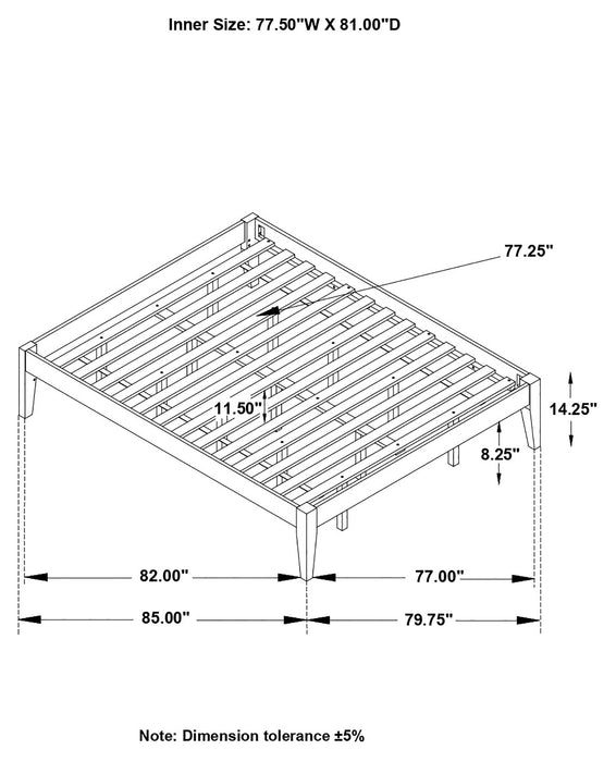 Hounslow Eastern King Universal Platform Bed Black