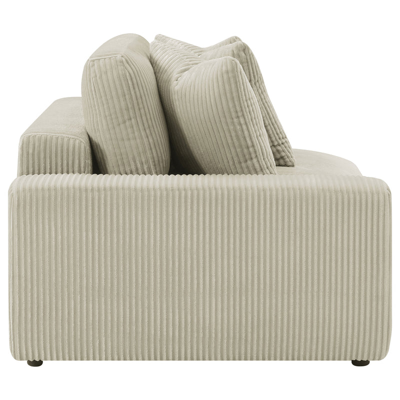 Blaine 2-Piece Corduroy Reversible Chaise Sectional Sofa Sand