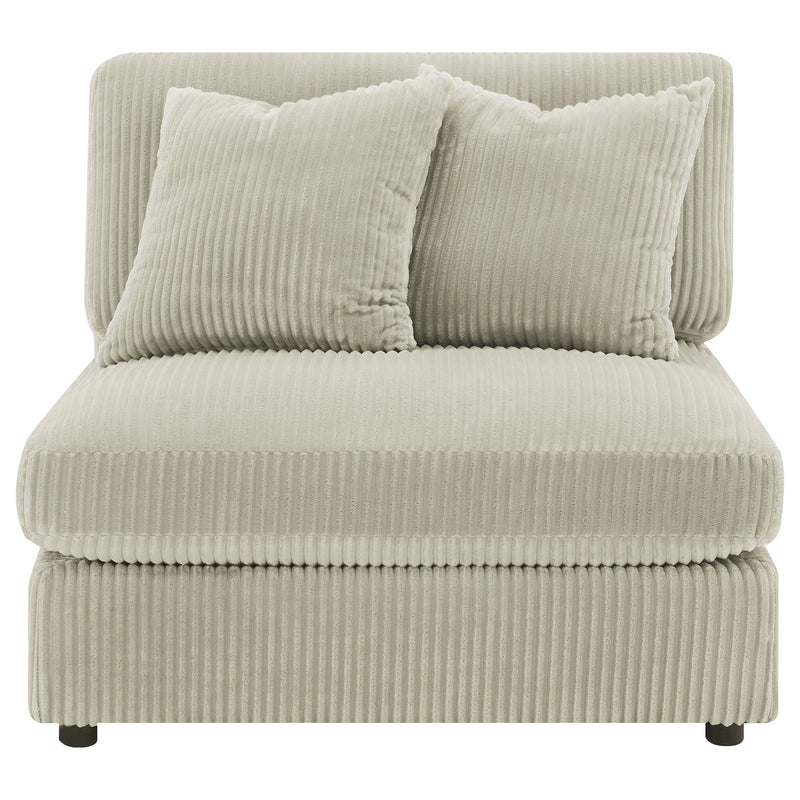 Blaine 3-Piece Corduroy Reversible Chaise Sectional Sofa Sand