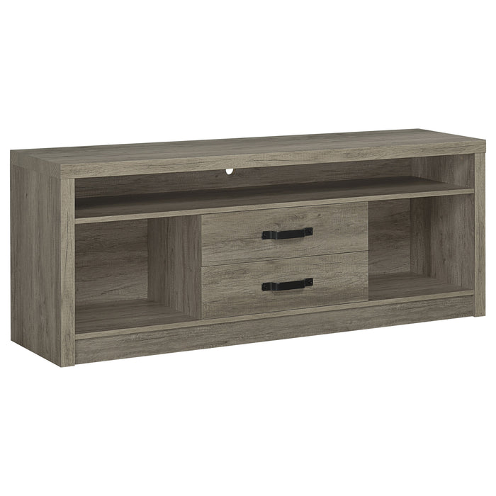 Burke 3-piece 59-inch TV Entertainment Center Grey Driftwood