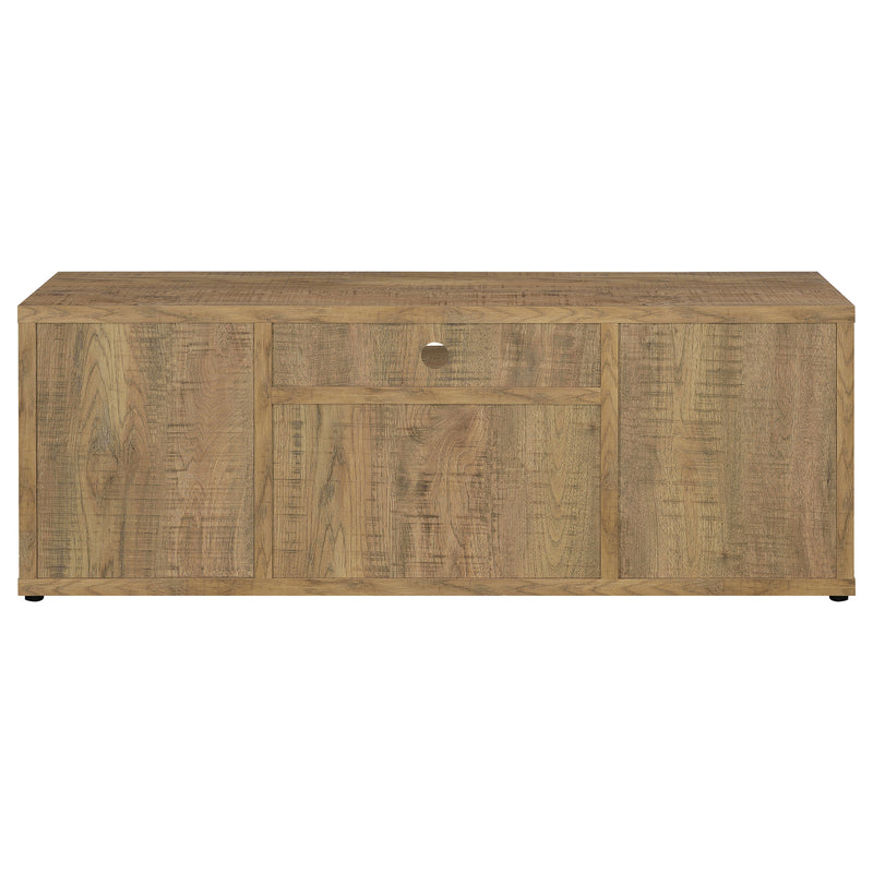 Tabby TV Stand for TVs up to 65 Inches with 4-Door Storage in Mango