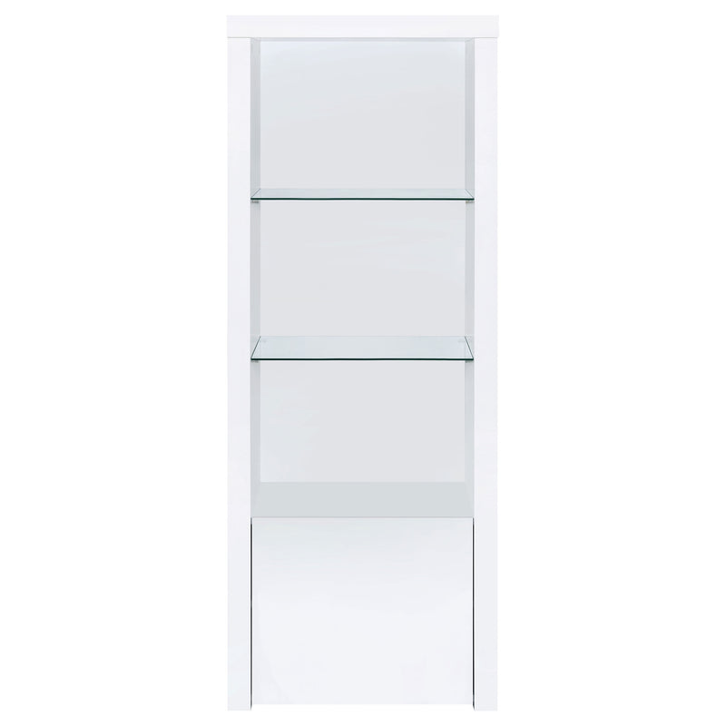 Jude 3-piece 71-inch TV Entertainment Center White High Gloss