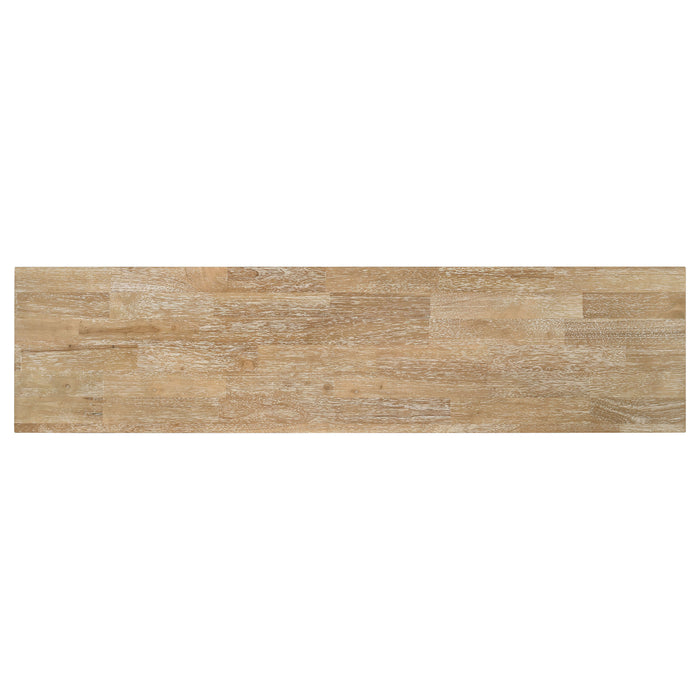 Hollis 2-door Wood 67-inch TV Stand with Drawer Brown and White