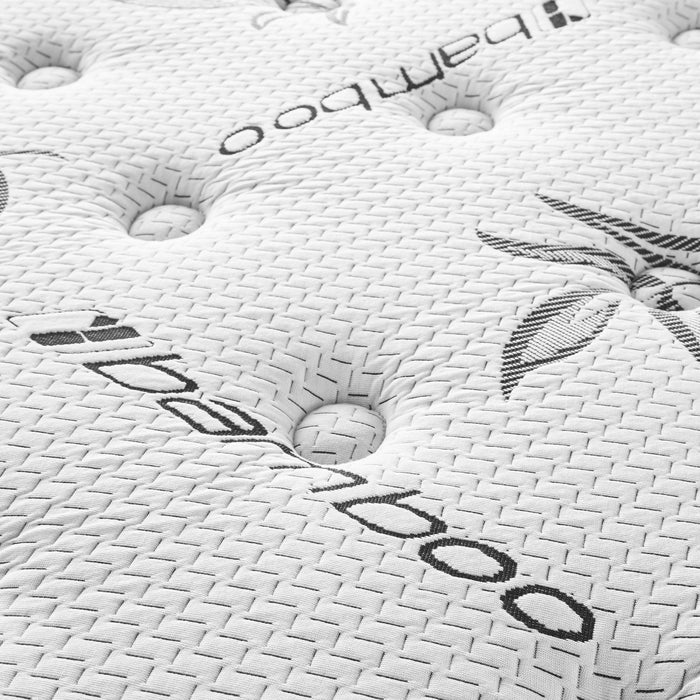 Sommet 13-inch Eastern King Bamboo Euro Top Foam Hybrid Mattress