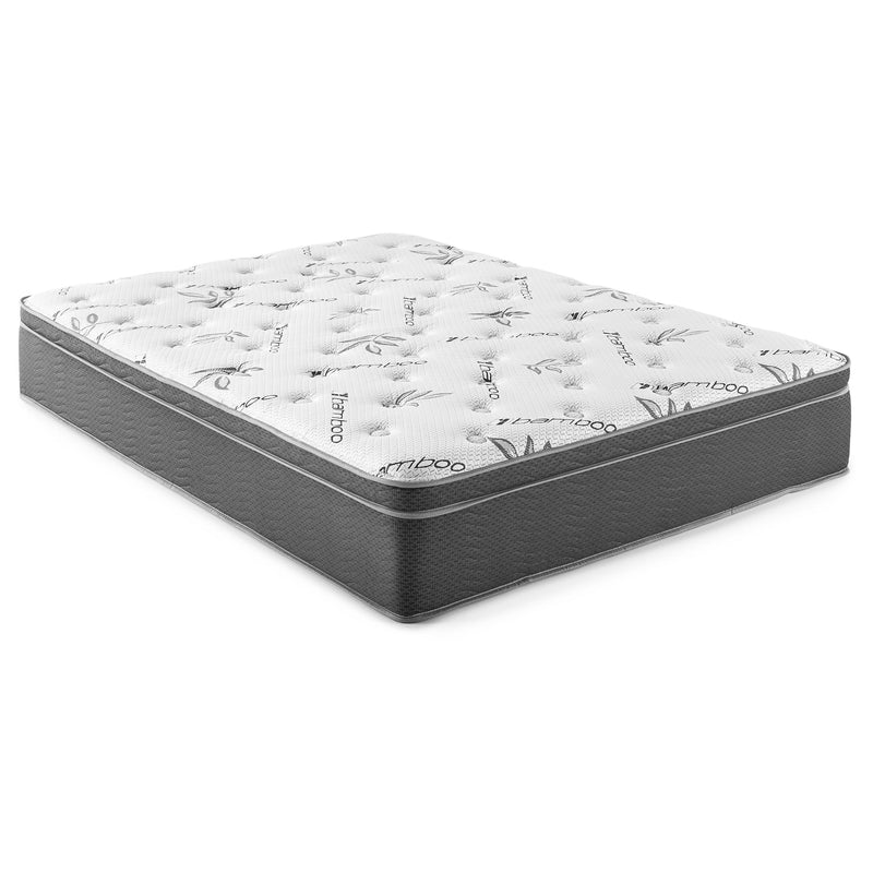 Sommet 13-inch California King Bamboo Euro Top Memory Foam Hybrid Mattress