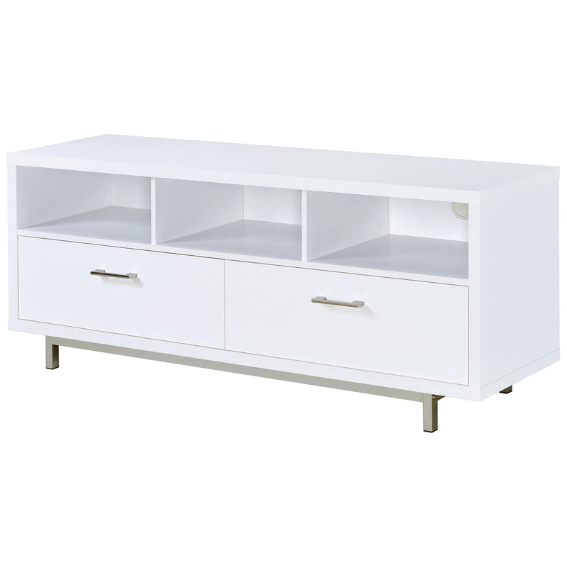Casey 2-drawer Engineered Wood 60-inch TV Stand White