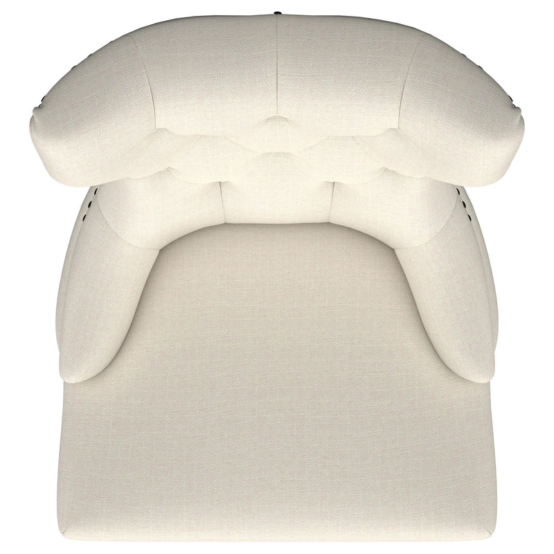 Baney Fabric Upholstered Dining Side Chair Cream and Black