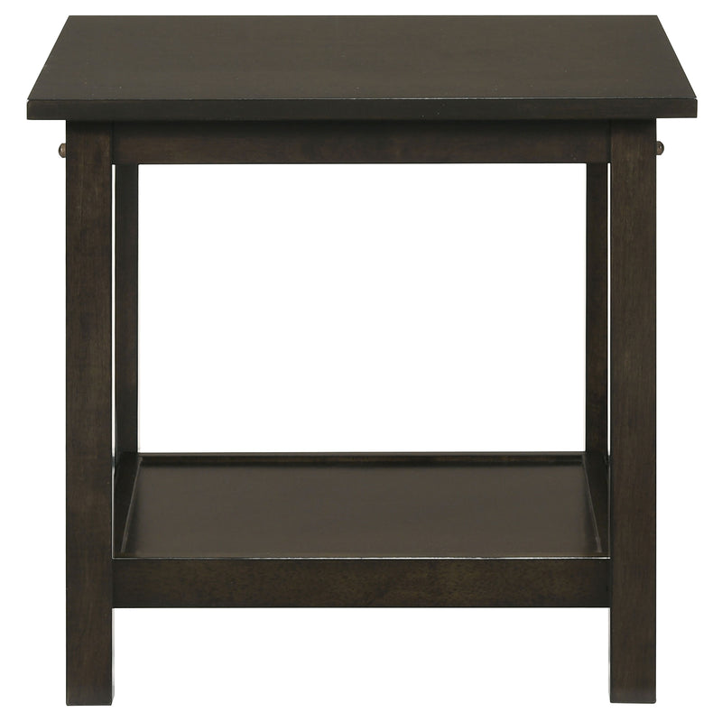 Rachelle 3-piece Rectangular Coffee Table Set Dark Merlot