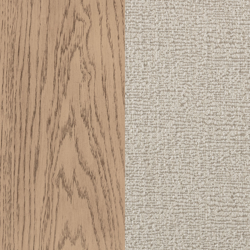 Kailani 52-inch Eastern King Wingback Bed Beige Oak