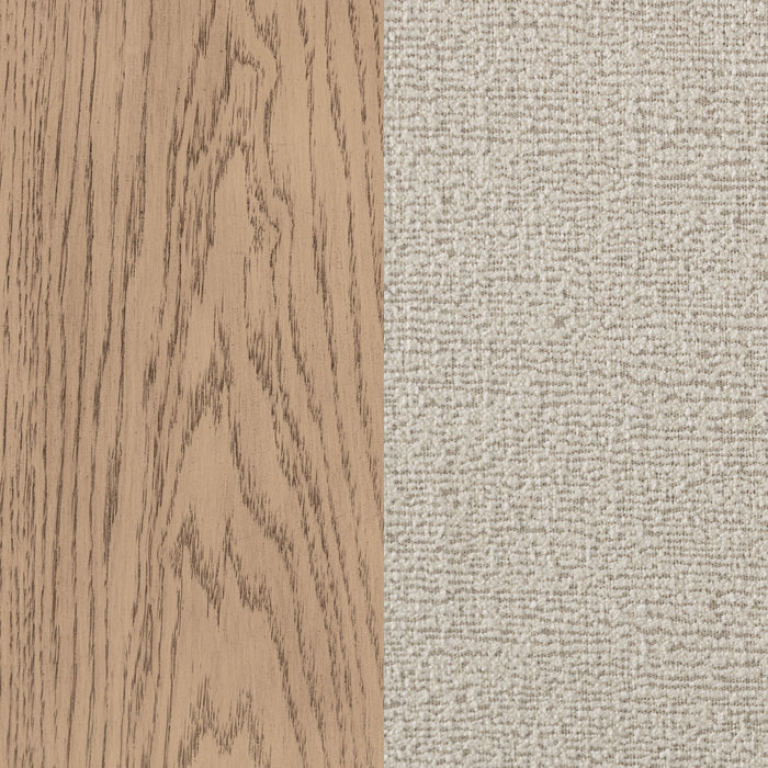 Kailani 52-inch Eastern King Wingback Bed Beige Oak