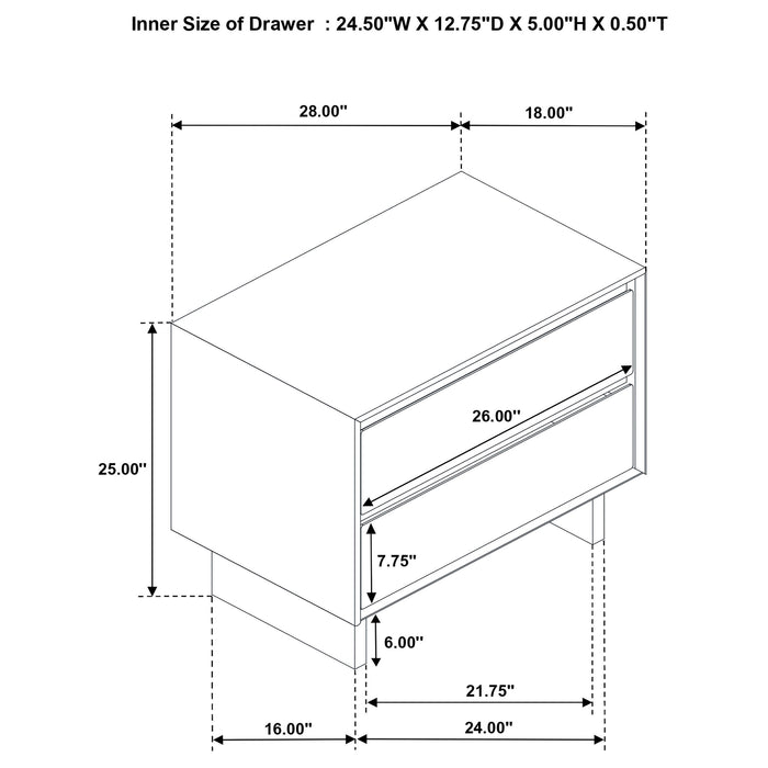 Glenwood 4-piece Eastern King Bedroom Set Warm Brown