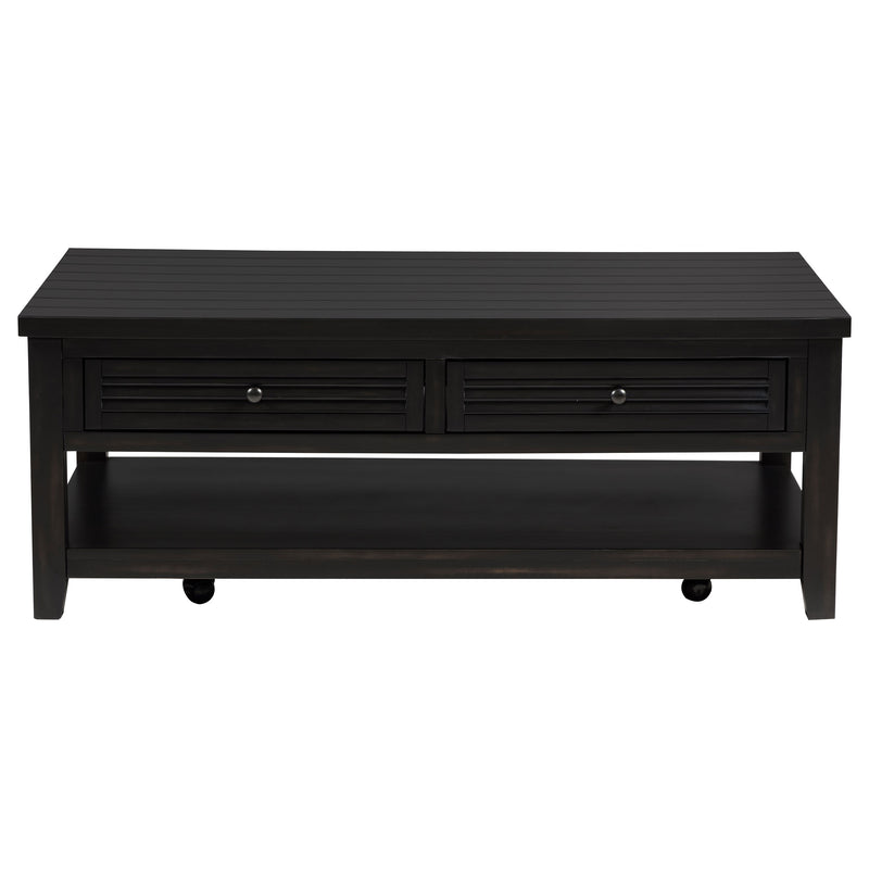 Concord 2-drawer Rectangular Coffee Table Distressed Java