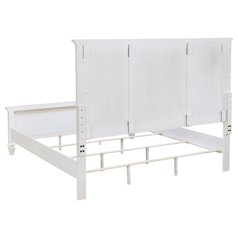Sandy Beach 4-piece Eastern King Bedroom Set Cream White