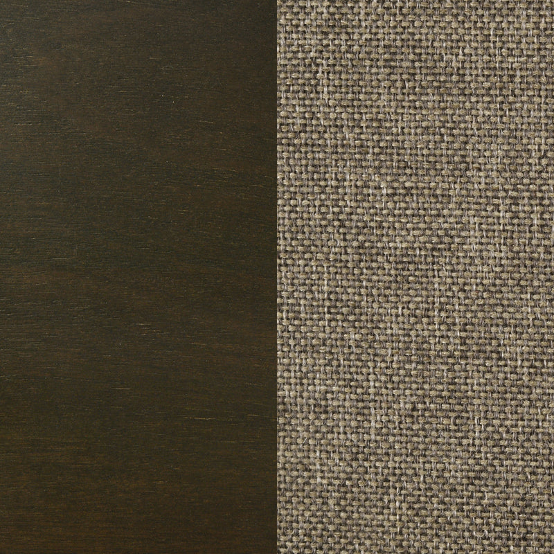 Wilkes California King Vertical-Channel Upholstered Panel Bed Dark Cocoa