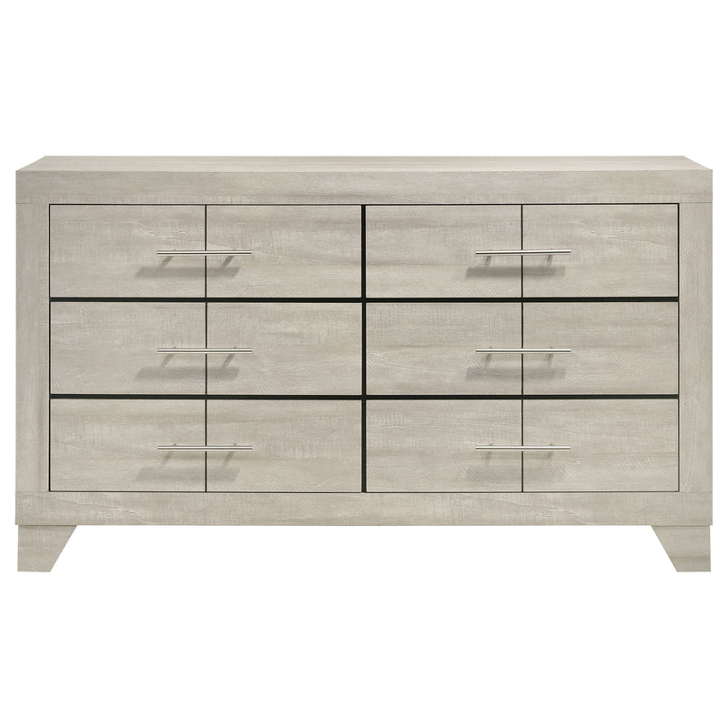 Trenton 6-drawer Bedroom Dresser Rustic Cream