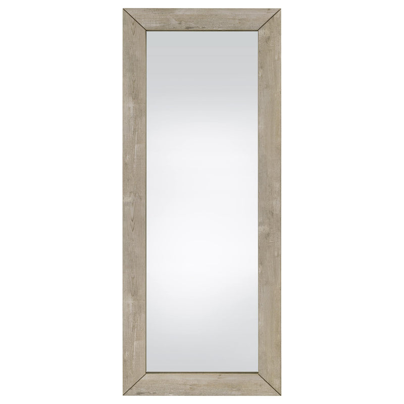 Cadence Tempered Glass Full Length Mirror Grey Washed Oak