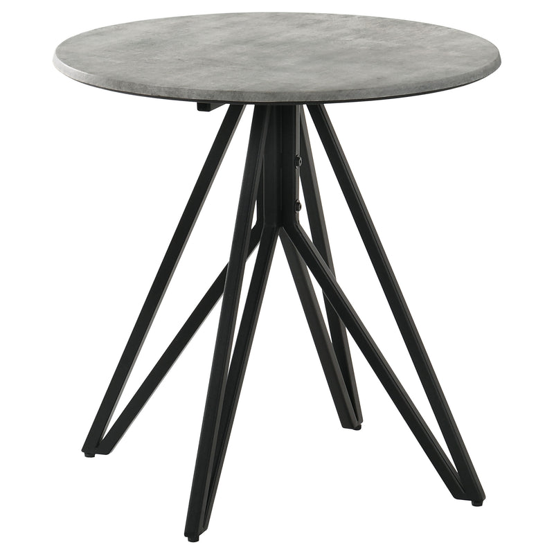 Hadi 2-piece Round SmartTop™ Coffee and End Table Set Cement