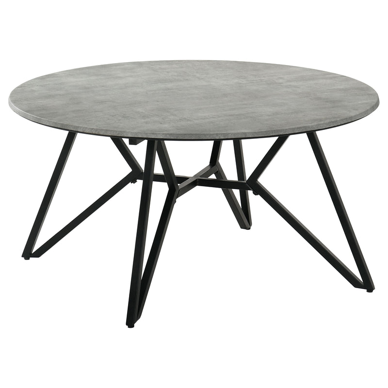 Hadi 2-piece Round SmartTop™ Coffee and End Table Set Cement