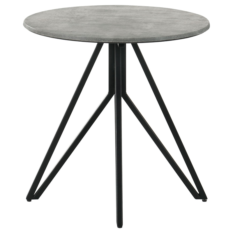 Hadi 3-piece Round SmartTop™ Coffee and End Table Set Cement