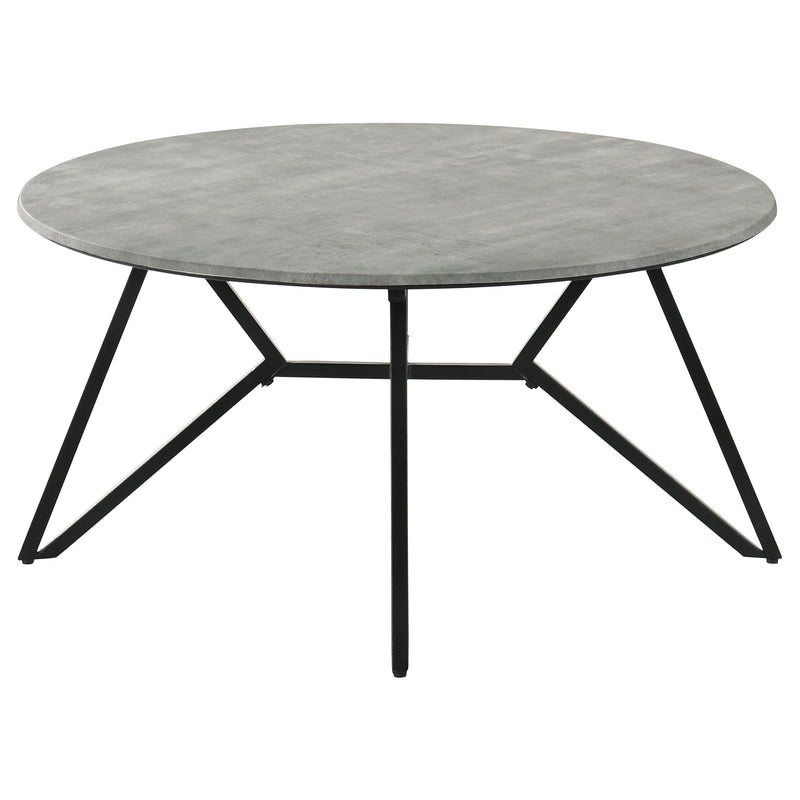 Hadi 3-piece Round SmartTop™ Coffee and End Table Set Cement