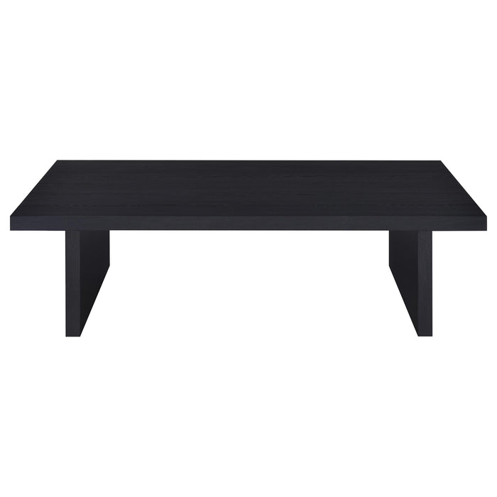 Max 3-piece Rectangular Coffee and End Table Set Black