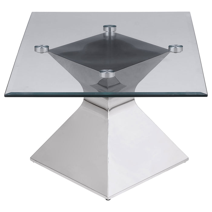 Jenny 3-piece Rectangular Coffee and End Table Set Chrome