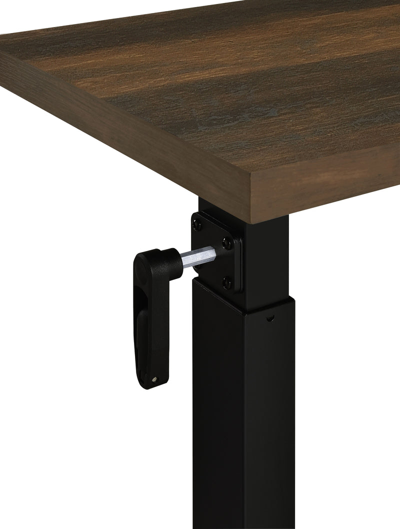 Westpark Height Adjustable Mobile Bedroom C-Table Dark Pine