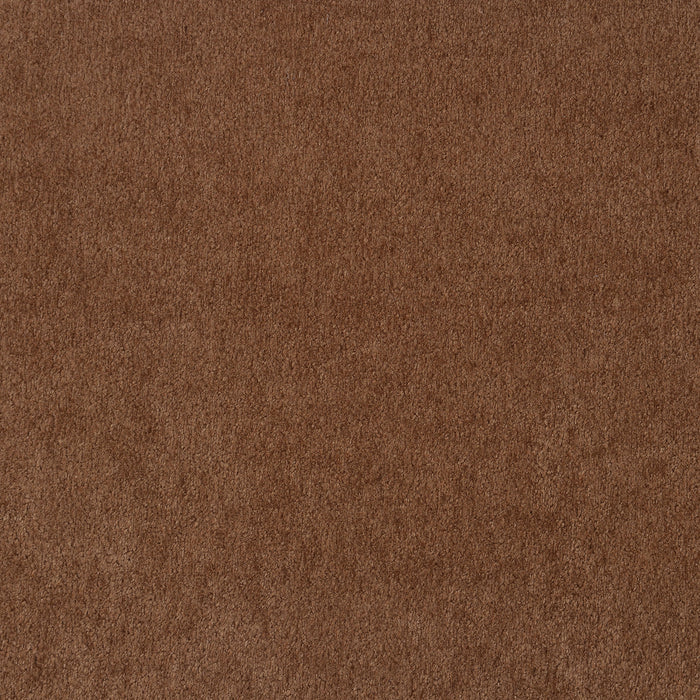 Selma Velvet Upholstered Crescent Arm Sofa Rust