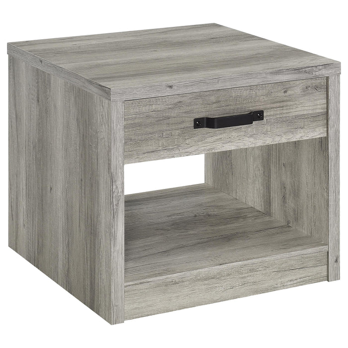 Felix 2-piece Coffee and End Table Set Grey Driftwood