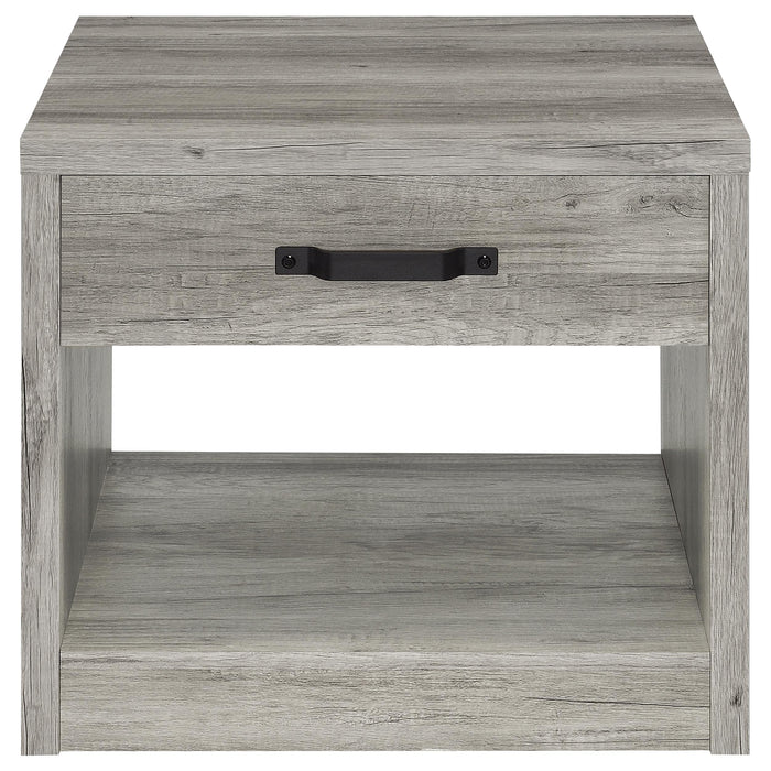 Felix 2-piece Coffee and End Table Set Grey Driftwood
