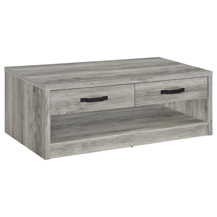 Felix 2-piece Coffee and End Table Set Grey Driftwood