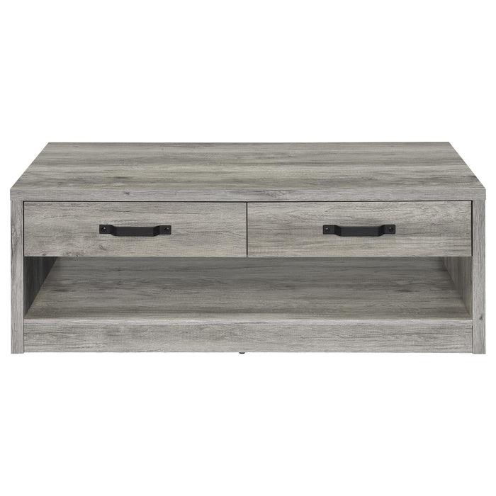 Felix 2-piece Coffee and End Table Set Grey Driftwood