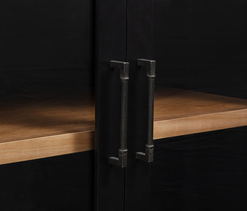 Middleton 4-door Sideboard Server with Dual Drawers Black